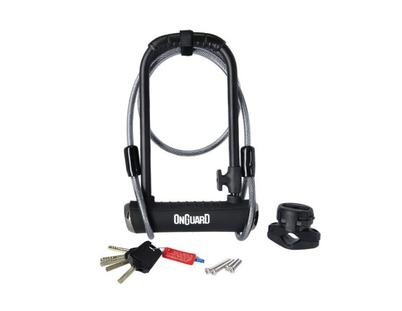 Rumblebikes-Onguard Pitbulll DT U-Lock 8005X 115x230mm 14mm con