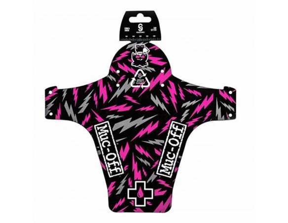 MUC-OFF GUARDABARROS BOLT DELANTERO 26-29" ROSA/NEGRO/GRIS
