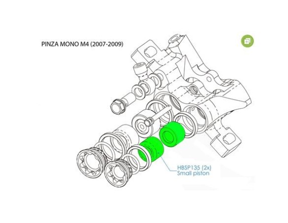 HOPE VARIOS FRENO DESPIECE PINZA E4/M4/MONO M4 2007