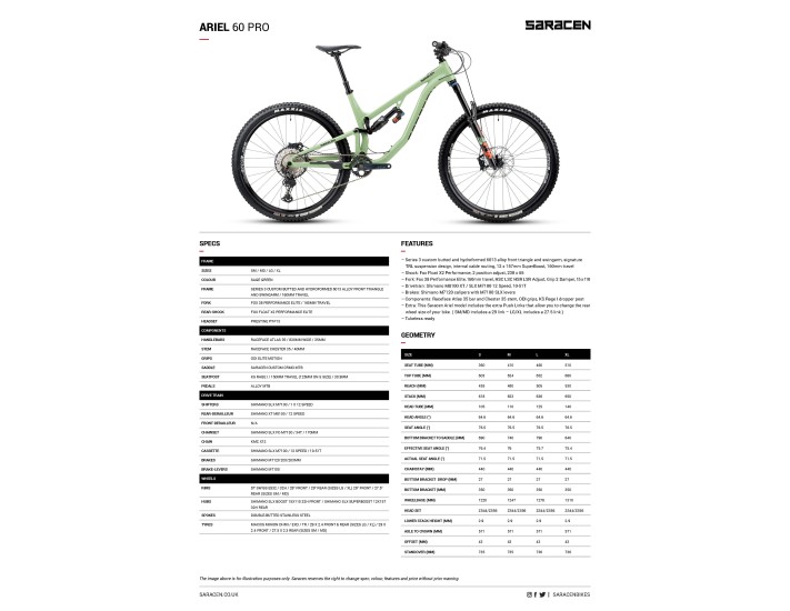 SARACEN ARIEL 60 PRO 2023