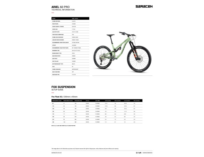 SARACEN ARIEL 60 PRO 2023