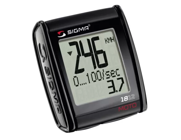 Cuentakilometros motos Sigma MC 1812 negro