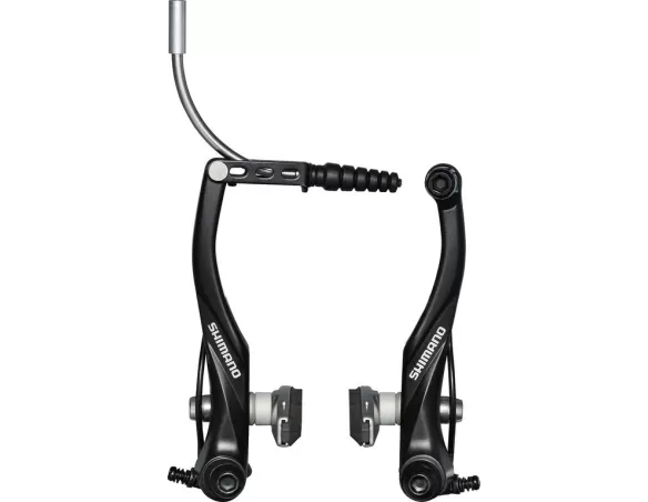 V Brake Shimano BR T 4010 RT negro con guia de cable