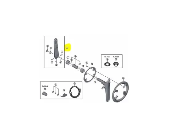 BIELA IZDA170MM FC R9100 P DA HOLLOWTEC