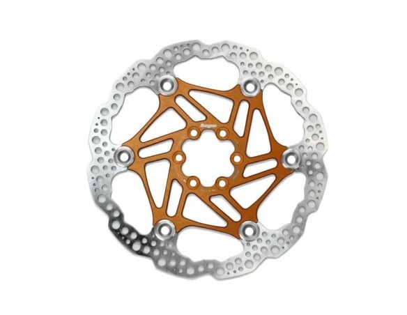 Rumblebikes-Hope Disco Flotante 203mm 6 tornillos Naranja-Discos