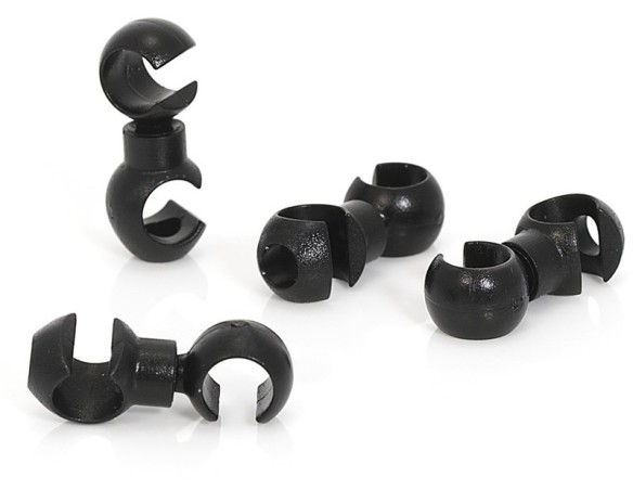 Rumblebikes-XLC BR-X13 SET 4 GANCHOS GIRATORIOS PARA CABLES DE